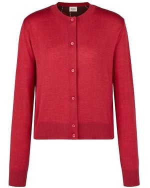 Tod's Fine-Knit Cardigan - Red
