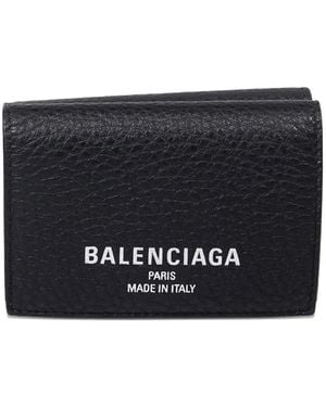 Balenciaga Portemonnaie Mit Klappe - Schwarz