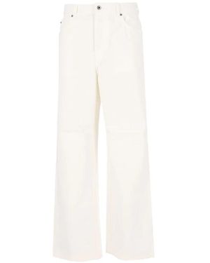 Loewe Anagram-Debossed Jeans - White