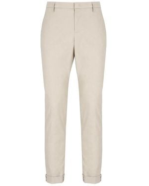Dondup Logo-Detail Pants - Natural