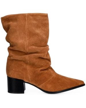 COPENHAGEN Cph292 Slouchy Suede Boots - Brown