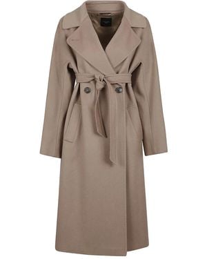 Weekend by Maxmara ベルテッド コート - ナチュラル