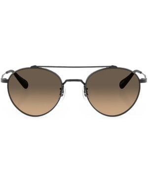 Oliver Peoples Phantos-Frame Sunglasses - Black