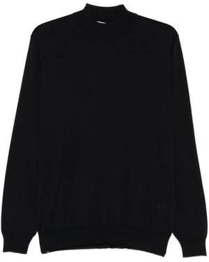 Lardini Pullover mit Stehkragen - Schwarz