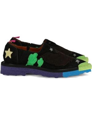 Off-White c/o Virgil Abloh Suede Sneakers - Green