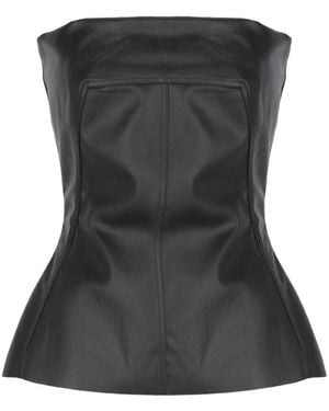 Rick Owens Mouwloze Top - Zwart