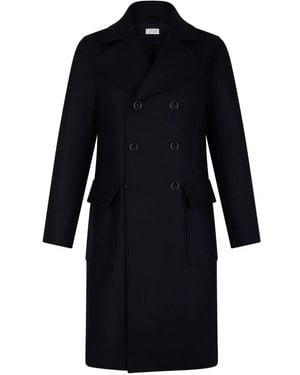 Fursac Cappotto Doppiopetto Con Cintura - Nero