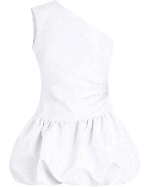Patou Classic Fitted Bodice Dress With Flowing Skirt - Weiß