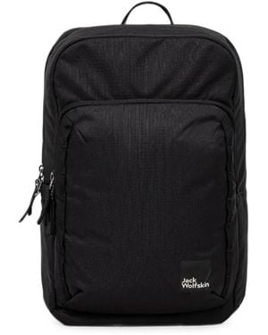Jack Wolfskin Terracade Logo-Patch Backpack - Black
