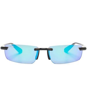 Maui Jim Polarizedplus2 Rectangle-Frame Sunglasses - Blue