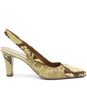 Paris Texas 80 Mm Leren Pumps - Metallic
