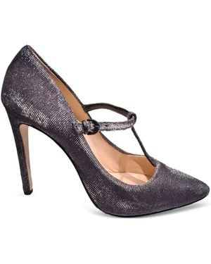 LA ROSE T-Bar Court Shoes - Blue