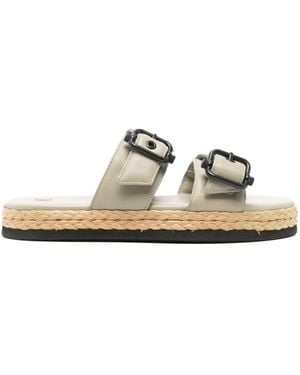 Högl Elsa Espadrilles Met Gesp - Wit