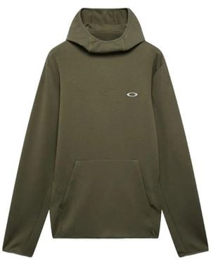 Oakley Edge Force Logo-Print Hoodie - Green