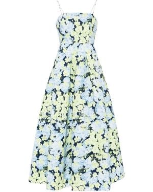 Sachin & Babi Beau Floral-Print Gown - Blue