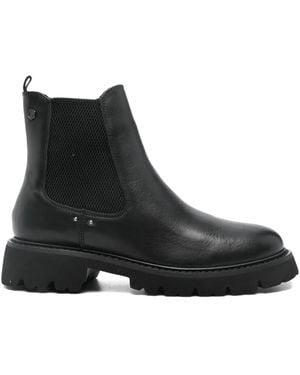Carmela Elastic-Panel Boots - Black