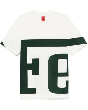 Ferrari Logo-print T-shirt - White