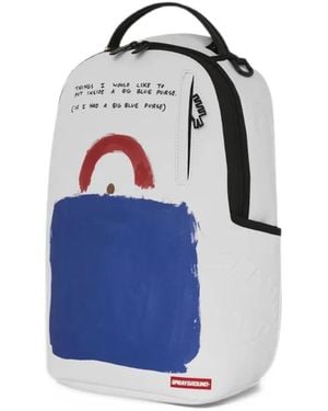Sprayground Mochila Con Estampado Gráfico De X Keith Haring - Azul