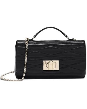 Furla Gesteppte 1927 Mini-Tasche Mit Kette - Schwarz