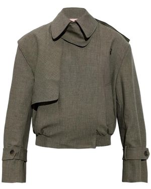 Christopher Esber Cropped Trench Jacket - Green