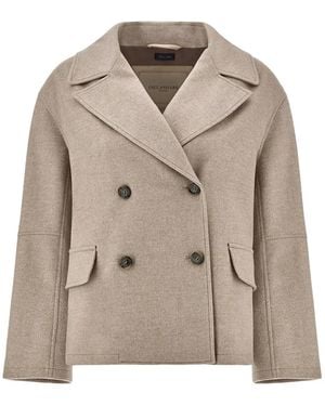 Paul & Shark Double-Breasted Cashmere Peacoat - Natural