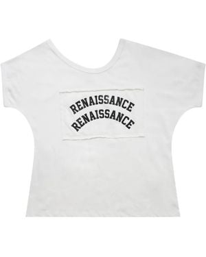 Renaissance Renaissance Ren Logo-Patch T-Shirt - White