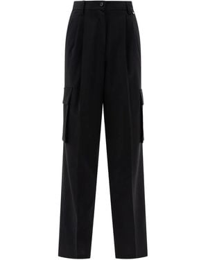 Herno Wool Blend Cargo Pants - Black
