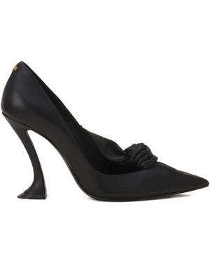 Lanvin 100Mm Bow Court Shoes - Black