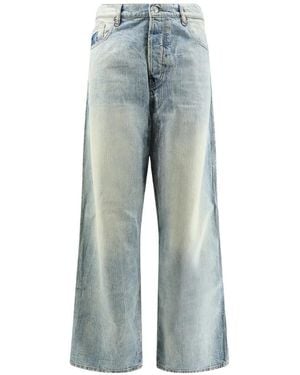 NUMERIS Faded Straight-Leg Jeans - Blue