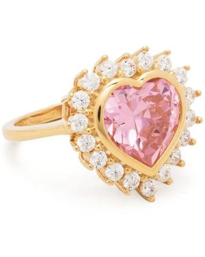 NUMBERING Anello Heart Placcato - Rosa