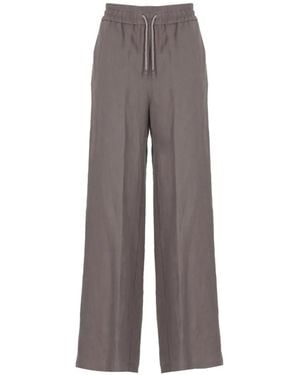 Panicale Drawstring-Fastening Pants - Grey