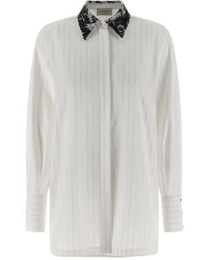 Le twins Camisa Daniel a rayas - Blanco