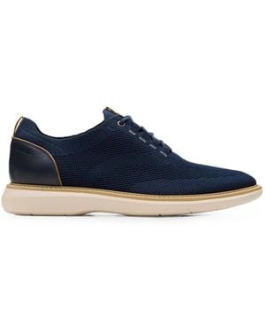 Clarks Brantin Knit Trainers - Blue