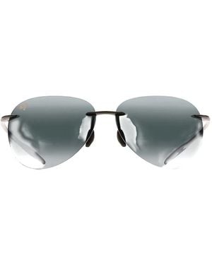 Maui Jim Sugar Beach Rimless Sunglasses - Black