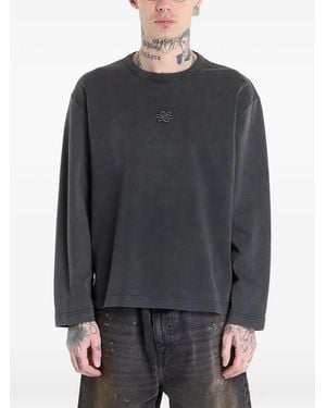 Filling Pieces Boxy-Fit Long-Sleeve T-Shirt - Grey