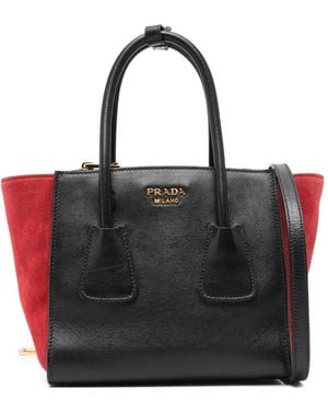 Prada Logo-Detail Tote Bag - Black