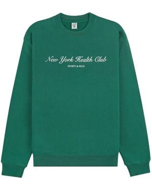 Sporty & Rich Cotton Sweatshirt - Green