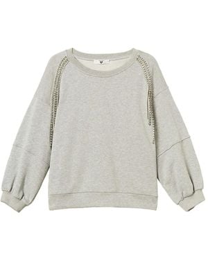 Twinset ラインストーン スウェットシャツ - ホワイト