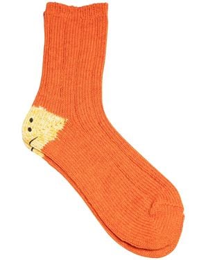 Kapital Chaussettes Rainbowy Happy Heel - Orange