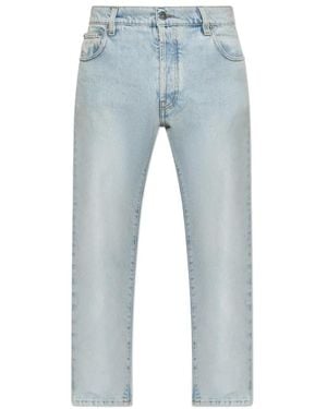 GALLERY DEPT. Logo-Patch Straight-Leg Jeans - Blue