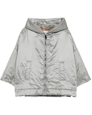 Max Mara Fiore Hooded Jacket - Grey