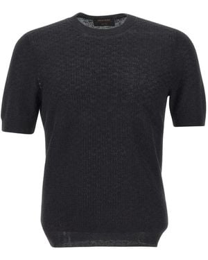 Gran Sasso Short-Sleeve Jumper - Black