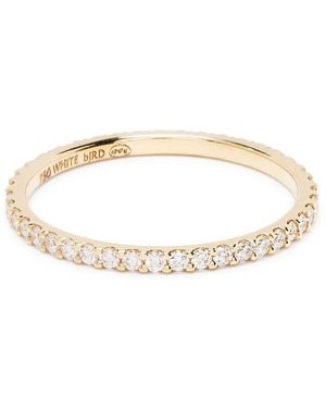 We by WHITEbIRD 18Kt Gelbgoldring Mit Diamanten - Weiß