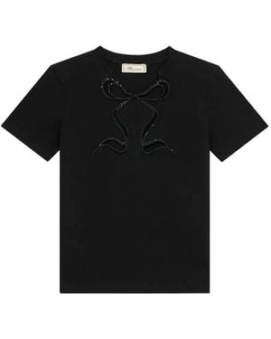 Blumarine Cutout T-Shirt - Black