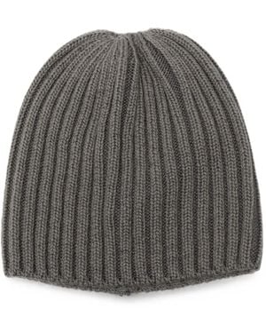 Our Legacy Boston Ribbed-Knit Beanie Hat - Grey