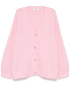 B+ AB Cardigan À Détail D'Écharpe - Rose