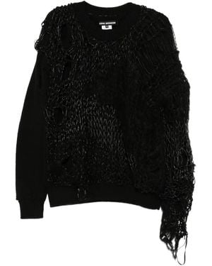 Junya Watanabe X Comme Des Garçons Distressed Jumper - Black
