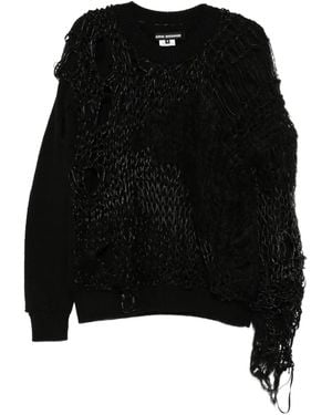 Junya Watanabe X Comme Des Garçons Distressed-Pullover - Schwarz