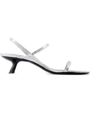 Anine Bing Hilda Leather Ankle-Strap Court Shoes - White