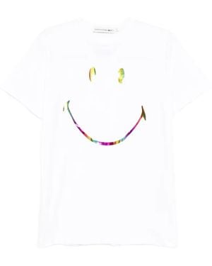Joshua Sanders Smiley-Print T-Shirt - White